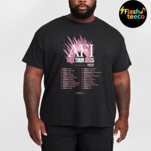 A Fire Inside AFI 2025 Fall Tour Poster Headlining Dates List With Special Guest TRST Essential T-Shirt