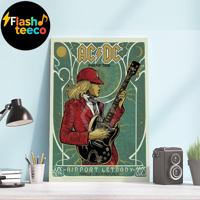 ACDC Prague 2025 PWR Up Tour Poster At Airport Letnany In Prague Czech Republic On June 26th 2025 Home Decor Poster Canvas ACDC Prague 2025 PWR Up Tour Poster At Airport Letnany In Prague Czech Republic On June 26th 2025 Home Decor Poster Canvas
