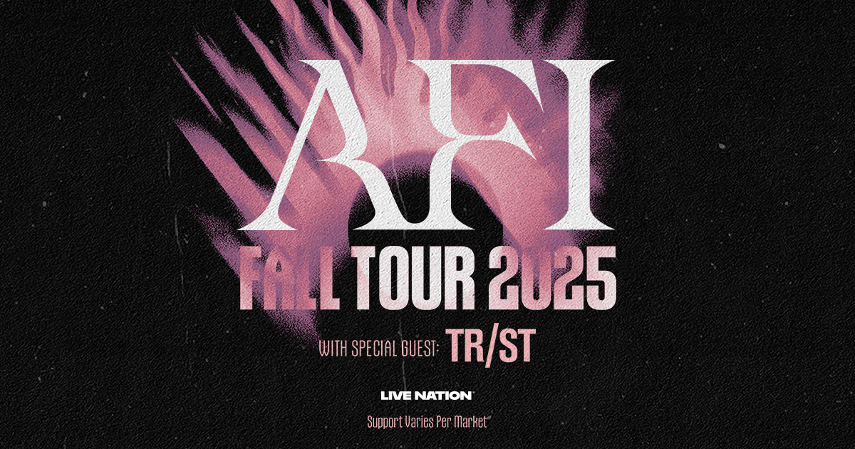 AFI Announces Fall 2025 Headline Tour With Special Guest TR ST Beloved Alt Rock Icons Return To The Road For A 24 Date Run Across North America