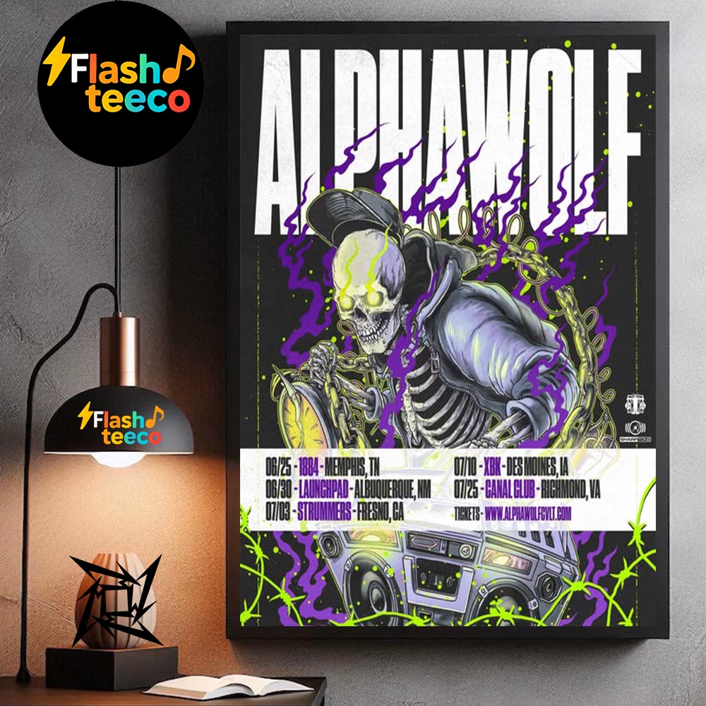 Alpha Wolf USA Sideshows Dates List Wall Art Home Decor Poster Canvas Alpha Wolf USA Sideshows Dates List Wall Art Home Decor Poster Canvas