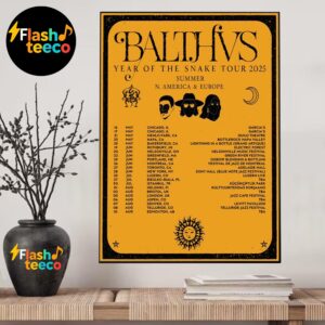 Balthvs Year Of The Snake Tour 2025 Summer North America And Europe Poster Dates List Home Decor Poster Canvas