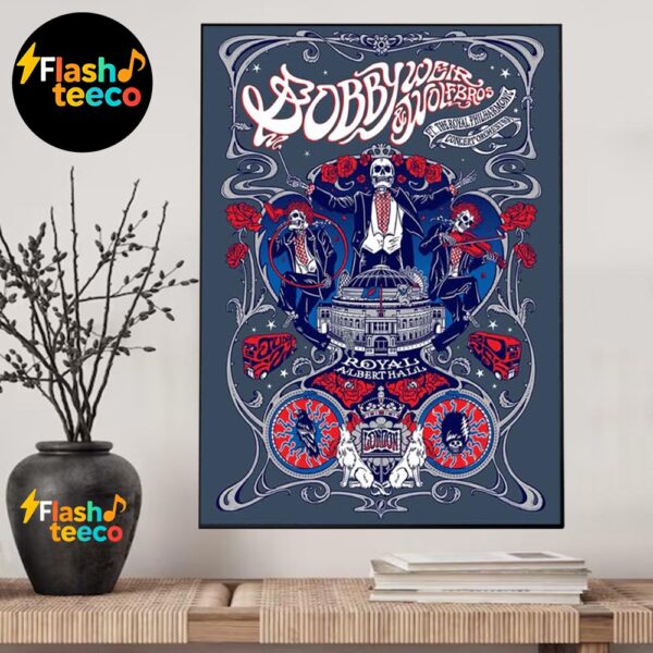 Bobby Weir And Wolf Bros ft The Royal Philharmonic Concert Orchestra At Royal Albert Hall In London UK On June 21st 2025 Home Decor Poster Canvas