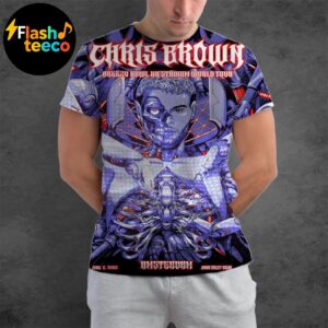 Chris Brown Breezy Bowl XX Stadium World Tour 2025 At Johan Cruyff Arena In Amsterdam NL On June 8th 2025 All Over Print Shirt