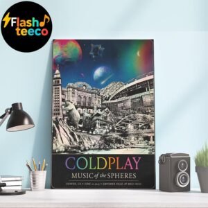 Coldplay Denver Poster 2025 Music Of The Spheres Tour At Empower Field At Mile High In Denver CO On June 10th 2025 Home Decor Poster Canvas