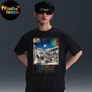 Coldplay Denver Poster 2025 Music Of The Spheres Tour At Empower Field At Mile High In Denver CO On June 10th 2025 Unisex Essential T-Shirt
