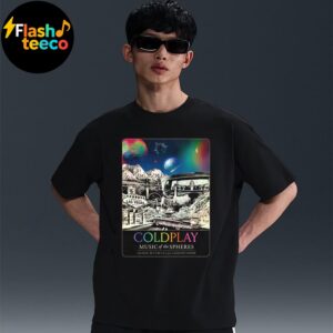 Coldplay Las Vegas Poster 2025 Music Of The Spheres Tour At Allegiant Stadium In Las Vegas NV On June 6-7 2025 Unisex Essential T-Shirt