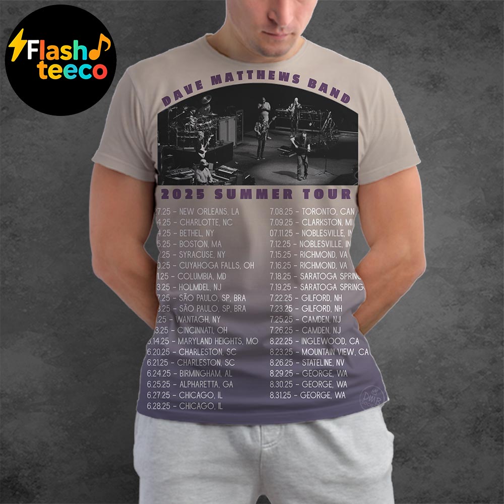 Dave Matthews Band 2025 Summer Tour Dates All Over Print Shirt Dave Matthews Band 2025 Summer Tour Dates All Over Print Shirt