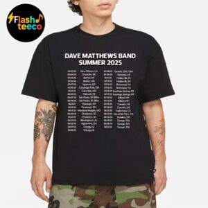 Dave Matthews Band Summer 2025 Tour Dates Unisex Essential T-Shirt
