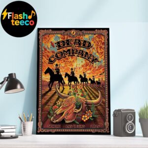 Dead And Company Sphere Las Vegas 2025 Featuring Silhouetted Skeleton Riders On Horseback Art By EMEK Wall Art Home Decor Poster Canvas