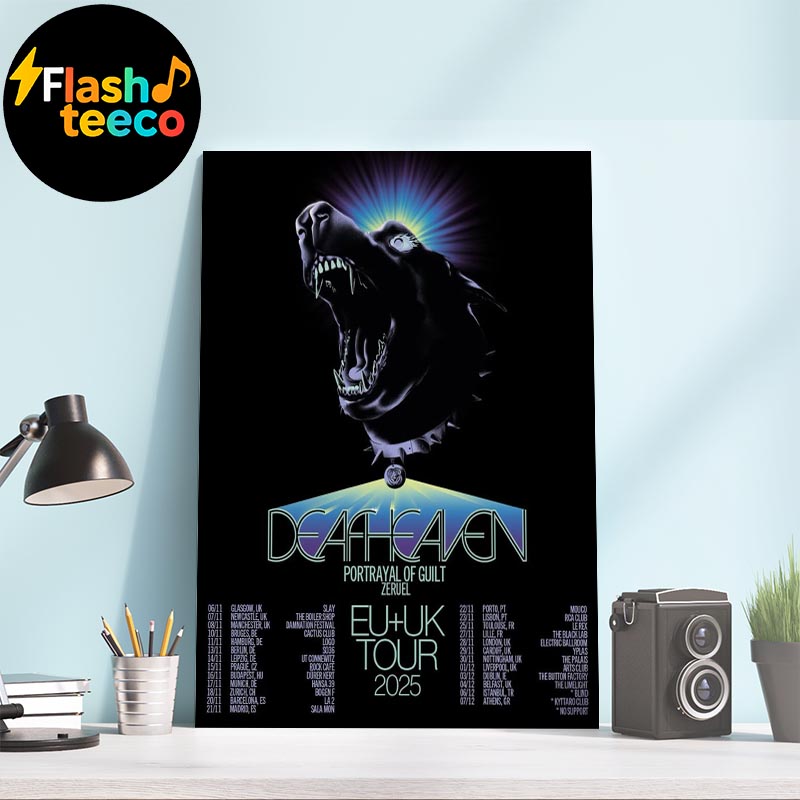 Deafheaven 2025 EU And UK Tour Headlining Dates List In November And December 2025 With Portrayal Of Guilt And Zeruel Home Decor Poster Canvas Deafheaven 2025 EU And UK Tour Headlining Dates List In November And December 2025 With Portrayal Of Guilt And Zeruel Home Decor Poster Canvas