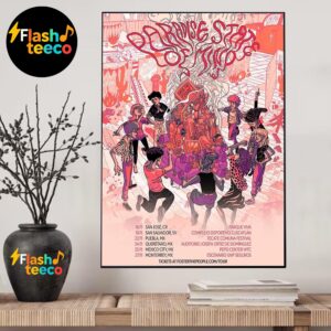 Foster The People 2025 The Paradise State Of Mind Tour Poster In Mexico Costa Rica And El Salvador Home Decor Poster Canvas