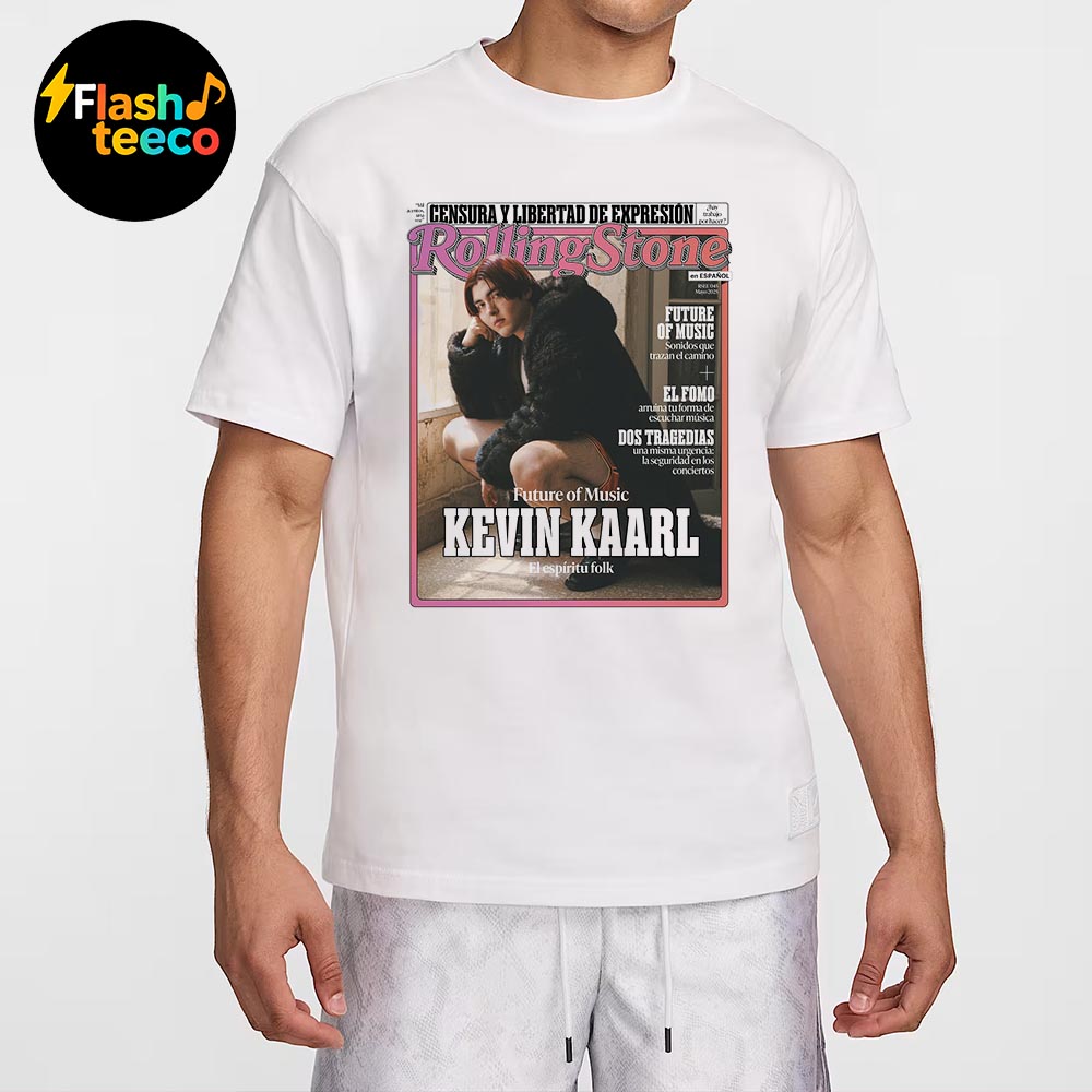 Future Of Music Kevin Kaarl On Cover Rolling Stone En Espanol Unisex Essential T-Shirt Future Of Music Kevin Kaarl On Cover Rolling Stone En Espanol Unisex Essential T-Shirt