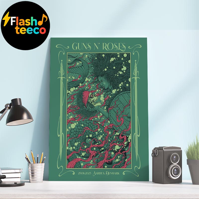 Guns N Roses Aarhus 2025 World Tour Tonight Poster Concert At Eskelunden In Aarhus Denmark On June 29 2025 Home Decor Poster Canvas Guns N Roses Aarhus 2025 World Tour Tonight Poster Concert At Eskelunden In Aarhus Denmark On June 29 2025 Home Decor Poster Canvas