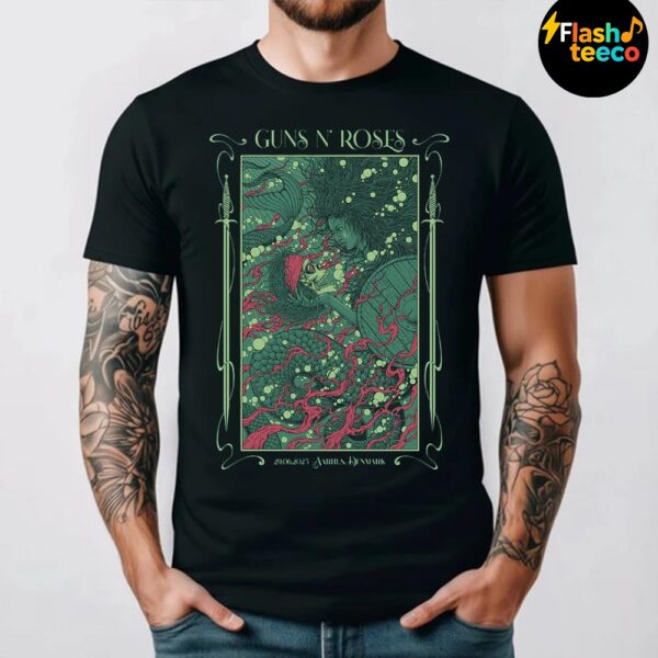 Guns N Roses Aarhus 2025 World Tour Tonight Poster Concert At Eskelunden In Aarhus Denmark On June 29 2025 Unisex Essential T-Shirt