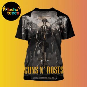 Guns N Roses Birmingham Poster 2025 World Tour Summer At Villa Park In Birmingham UK On June 23rd 2025 All Over Print Shirt