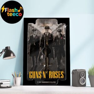 Guns N Roses Birmingham Poster 2025 World Tour Summer At Villa Park In Birmingham UK On June 23rd 2025 Home Decor Poster Canvas
