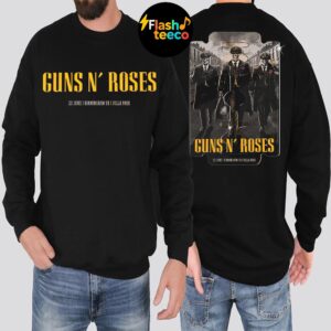 Guns N Roses Birmingham Poster 2025 World Tour Summer At Villa Park In Birmingham UK On June 23rd 2025 Two Sided Essential T-Shirt