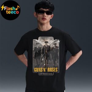 Guns N Roses Birmingham Poster 2025 World Tour Summer At Villa Park In Birmingham UK On June 23rd 2025 Unisex T-Shirt