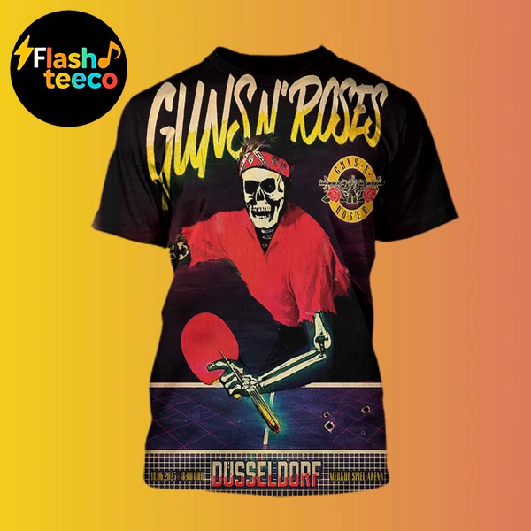 Guns N Roses Dusseldorf Poster Summer 2025 World Tour At Merkur Spiel-Arena In Dusseldorf DE On June 18th 2025 All Over Print Shirt Guns N Roses Dusseldorf Poster Summer 2025 World Tour At Merkur Spiel-Arena In Dusseldorf DE On June 18th 2025 All Over Print Shirt