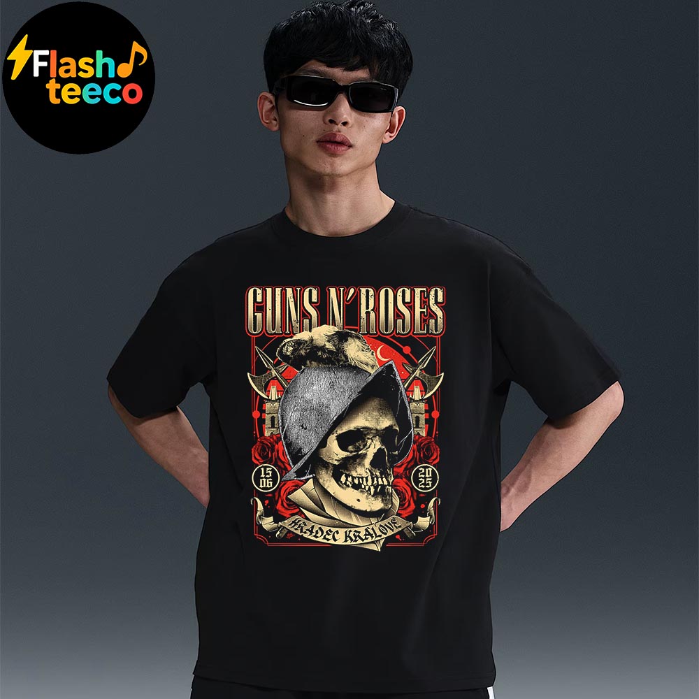 Guns N Roses Poster Show At Park 360 In Hradec Kralove CZ On June 15th 2025 Essential Unisex T-Shirt Guns N Roses Poster Show At Park 360 In Hradec Kralove CZ On June 15th 2025 Essential Unisex T-Shirt