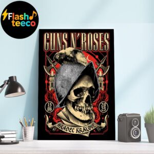 Guns N Roses Poster Show At Park 360 In Hradec Kralove CZ On June 15th 2025 Home Decor Wall Art Poster Canvas