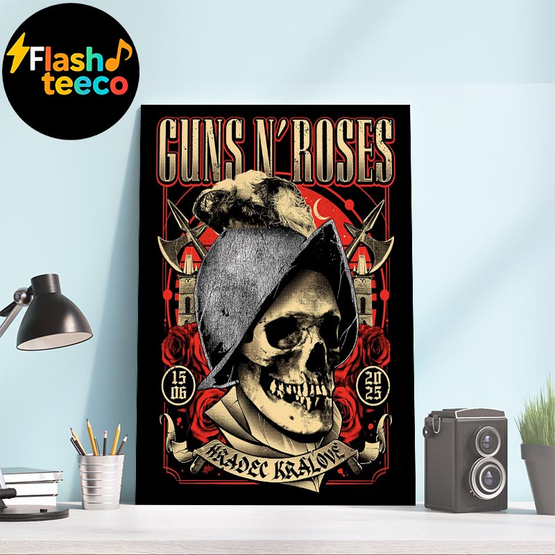 Guns N Roses Poster Show At Park 360 In Hradec Kralove CZ On June 15th 2025 Home Decor Wall Art Poster Canvas Guns N Roses Poster Show At Park 360 In Hradec Kralove CZ On June 15th 2025 Home Decor Wall Art Poster Canvas