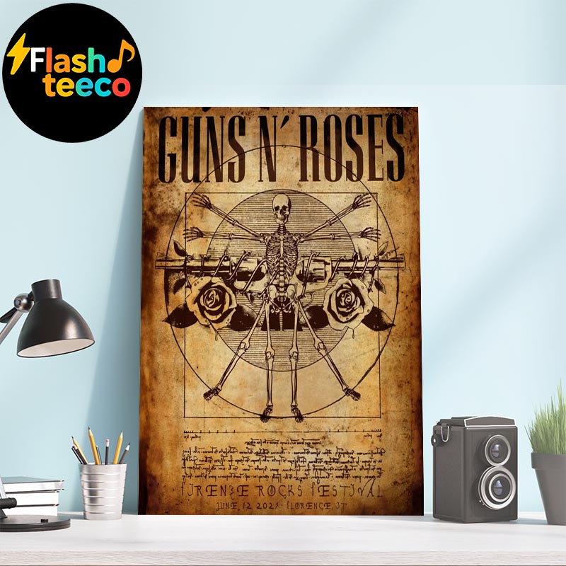 Guns N Roses Summer 2025 World Tour At The Firenze Rocks Festival In Florence IT On June 12th 2025 Wall Art Home Decor Poster Canvas Guns N Roses Summer 2025 World Tour At The Firenze Rocks Festival In Florence IT On June 12th 2025 Wall Art Home Decor Poster Canvas