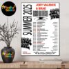 Lettuce Funk 2025 Tour Dates List With GZA And Balthvs Music Home Decor Poster Canvas