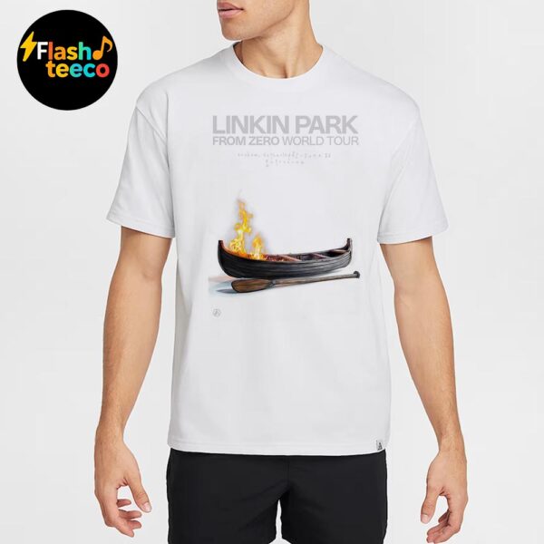 Linkin Park Arnhem Poster 2025 From Zero World Tour At Gelredome In Arnhem NL On June 26th 2025 Art By Drew Merritt Unisex Essential T-Shirt