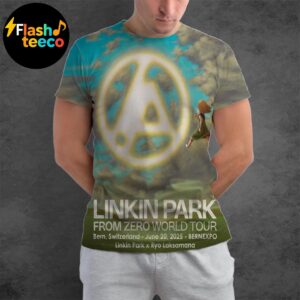 Linkin Park Bern Poster 2025 From Zero World Tour At Bernexpo In Bern Switzerland On June 20th 2025 Art By Ryo Laksama All Over Print Shirt