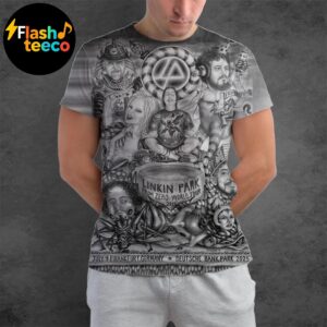 Linkin Park Frankfurt Day 2 Poster 2025 From Zero World Tour At Deutsche Bank Park In Frankfurt DE On July 9th 2025 Art By Fadnat All Over Print Shirt