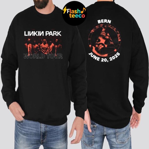 Linkin Park In Bern Merch Tee 2025 From Zero World Tour At The Bernexpo In Bern Switzerland On June 20th 2025 Two Sides Unisex Essential T-Shirt
