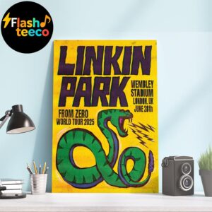 Linkin Park London Poster 2025 From Zero World Tour At Wembley Stadium In London UK On June 28th 2025 Art By Paul Insect Wall Art Home Decor Poster Canvas