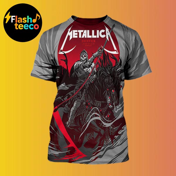 Metallica M72 Denver 2025 Exclusive Pop-Up Shop Poster At Empower Field At Mile High In Denver Colorado On June 27-29 2025 All Over Print Shirt Metallica M72 Denver 2025 Exclusive Pop-Up Shop Poster At Empower Field At Mile High In Denver Colorado On June 27-29 2025 All Over Print Shirt