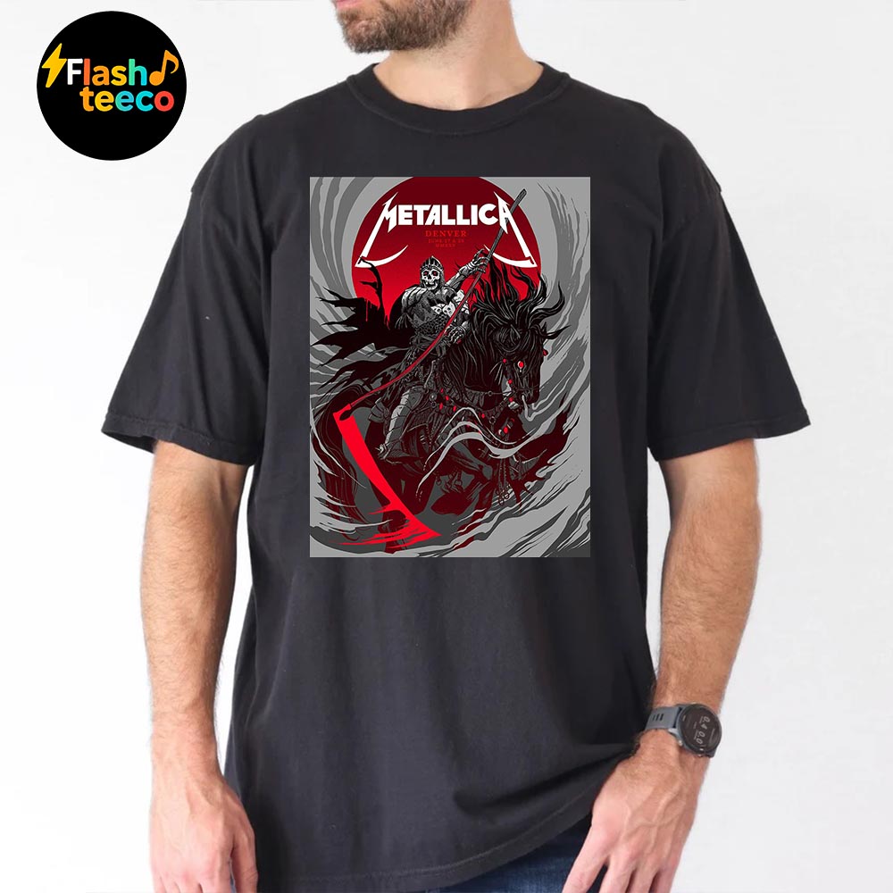 Metallica M72 Denver 2025 Exclusive Pop-Up Shop Poster At Empower Field At Mile High In Denver Colorado On June 27-29 2025 Essential T-Shirt Metallica M72 Denver 2025 Exclusive Pop-Up Shop Poster At Empower Field At Mile High In Denver Colorado On June 27-29 2025 Essential T-Shirt