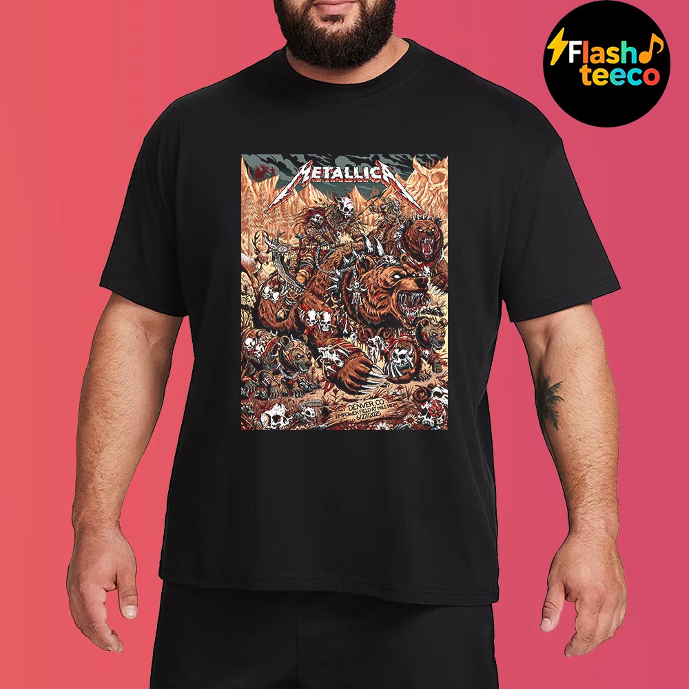 Metallica M72 Denver 2025 Tonight Poster Show At Empower Field At Mile High In Denver CO On June 27 2025 Unisex Essential T-Shirt Metallica M72 Denver 2025 Tonight Poster Show At Empower Field At Mile High In Denver CO On June 27 2025 Unisex Essential T-Shirt