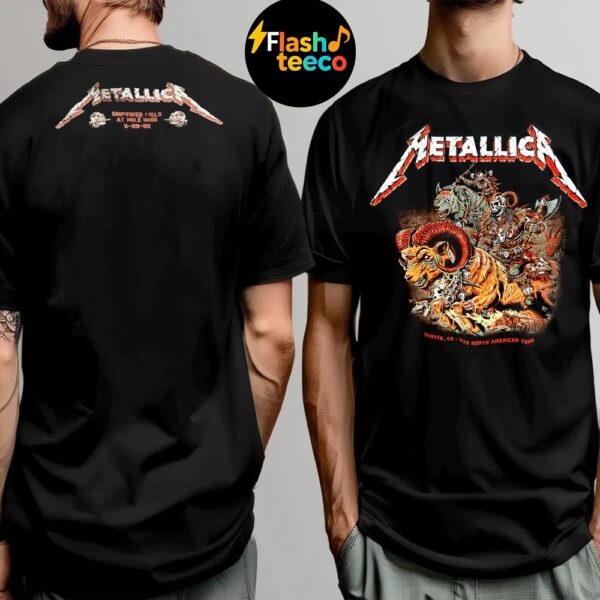 Metallica M72 Denver 2025 Venue Tee Night 2 At Empower Field At Mile High In Denver CO On June 29 2025 Two Sided Essential T-Shirt