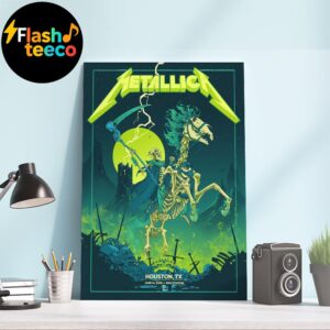 Metallica M72 Houston TX The Venue Skeleton Rides The Reaper Tonight Poster North America Tour 2025  M72 World Tour At NRG Stadium In Houston TX On June 14th 2025 Home Decor Wall Art Poster Canvas