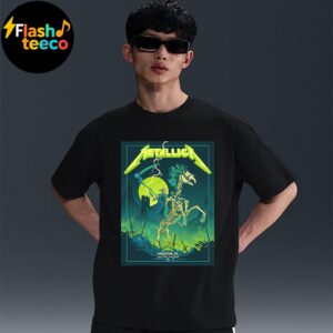 Metallica M72 Houston TX The Venue Skeleton Rides The Reaper Tonight Poster North America Tour 2025  M72 World Tour At NRG Stadium In Houston TX On June 14th 2025 Unisex Essential T-Shirt