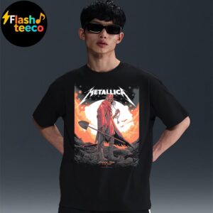 Metallica M72 Houston Texas Pop-Up Shop Poster World Tour 2025 North American Tour At NRG Stadium In Houston Texas On June 14th 2025 Unisex Essential T-Shirt