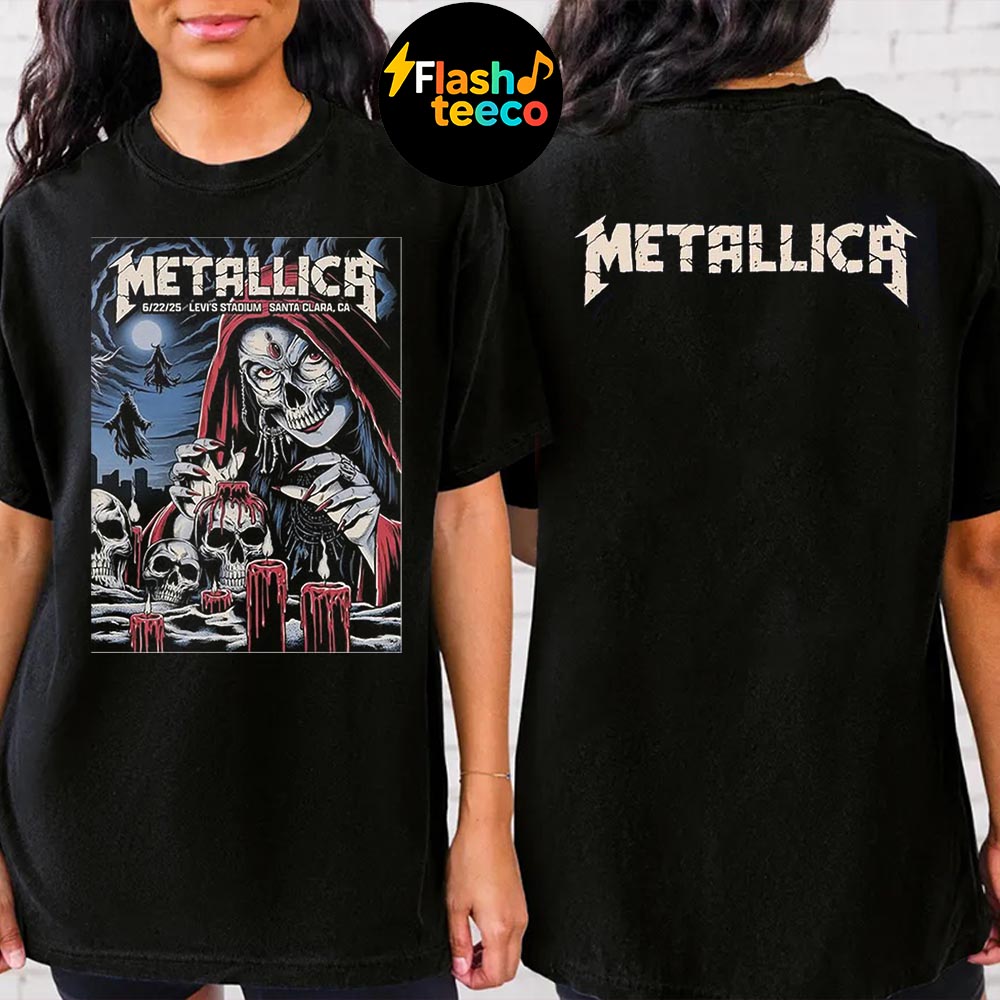 Metallica M72 Santa Clara 2025 Night 2 Venue Tee At Levi’s Stadium In Santa Clara CA On June 22nd 2025 Two Sided Essential T-Shirt Metallica M72 Santa Clara 2025 Night 2 Venue Tee At Levi’s Stadium In Santa Clara CA On June 22nd 2025 Two Sided Essential T-Shirt