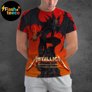 Metallica M72 Santa Clara 2025 Pop-Up Shop Poster M72 North American Tour 2025 M72 World Tour  At Levi’s Stadium In Santa Clara CA On June 20-22 2025 Art By Vance Kelly AOP Shirt