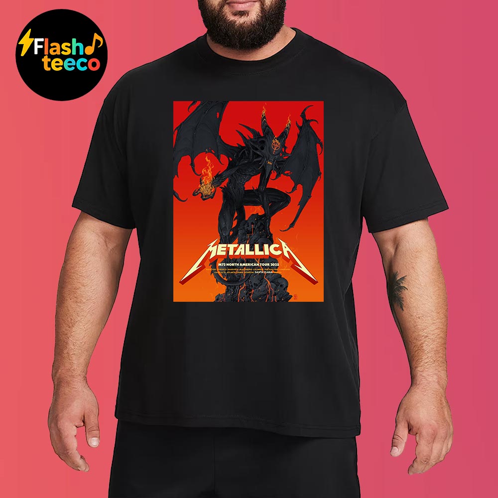 Metallica M72 Santa Clara 2025 Pop-Up Shop Poster M72 North American Tour 2025 M72 World Tour At Levi's Stadium In Santa Clara CA On June 20-22 2025 Art By Vance Kelly Shirt Metallica M72 Santa Clara 2025 Pop-Up Shop Poster M72 North American Tour 2025 M72 World Tour At Levi's Stadium In Santa Clara CA On June 20-22 2025 Art By Vance Kelly Shirt