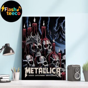 Metallica M72 Santa Clara 2025 The First Poster Of 2 Shows At Levi’s Stadium In Santa Clara CA On June 20th 2025 Home Decor Poster Canvas