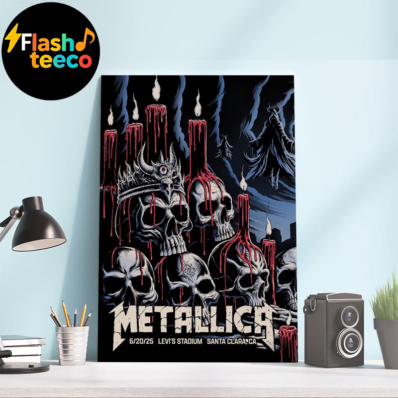 Metallica M72 Santa Clara 2025 The First Poster Of 2 Shows At Levi's Stadium In Santa Clara CA On June 20th 2025 Home Decor Poster Canvas Metallica M72 Santa Clara 2025 The First Poster Of 2 Shows At Levi's Stadium In Santa Clara CA On June 20th 2025 Home Decor Poster Canvas