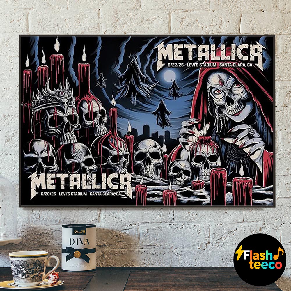Metallica M72 Santa Clara 2025 The Venue Combined Two Night Poster At Levi’s Stadium In Santa Clara CA On June 20-22 2025 Home Decor Poster Canvas Metallica M72 Santa Clara 2025 The Venue Combined Two Night Poster At Levi’s Stadium In Santa Clara CA On June 20-22 2025 Home Decor Poster Canvas