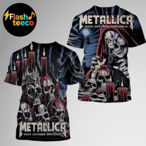 Metallica M72 Santa Clara 2025 The Venue Combined Two Night Poster At Levi’s Stadium In Santa Clara CA On June 20-22 2025 Two Sided All Over Print Shirt