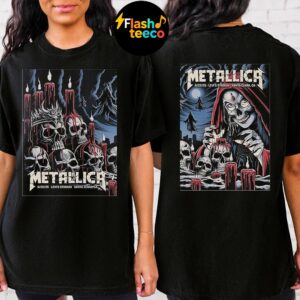 Metallica M72 Santa Clara 2025 The Venue Combined Two Night Poster At Levi’s Stadium In Santa Clara CA On June 20-22 2025 Two Sided Unisex T-Shirt
