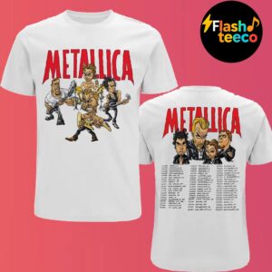 Official Metallica Load Chavez 1996-1997 Cartoon Tour Art 2025 Two Sides Tee Unisex Essential T-Shirt
