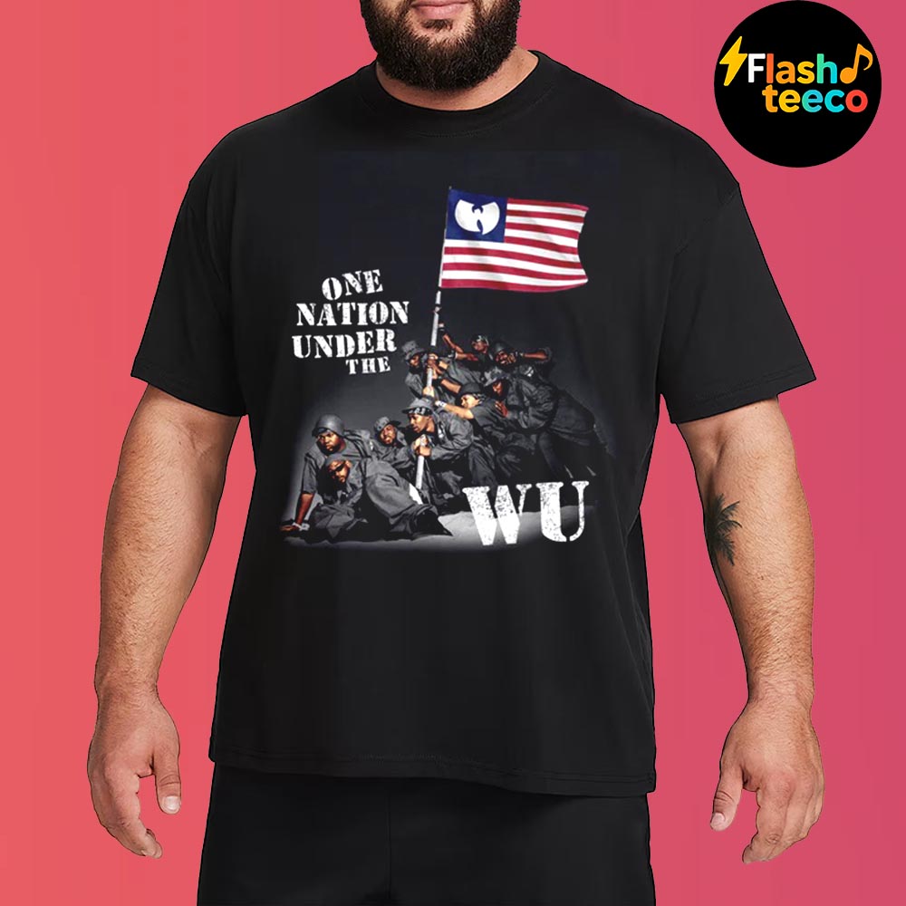 One Nation Under The Wu Wu Tang Clan x American Flag Tee For The 4th Of July Unisex Essential T-Shirt One Nation Under The Wu Wu Tang Clan x American Flag Tee For The 4th Of July Unisex Essential T-Shirt